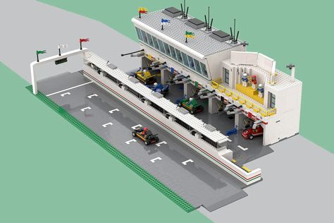 Lego Race Track, Lego Highway, Lego F1, F1 Race Track, Lego Road, Lego Track, F1 Paddock, Interview Rooms, Lego Racers