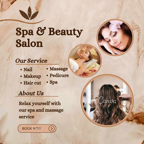 Parlour Poster Design, Beauty Parlour Poster Design, Beauty Parlour Poster, Beauty Salon Marketing, Massage Parlour, Spa Gift Card, Beauty Salon Posters, Boutique Spa, Poster Design Ideas