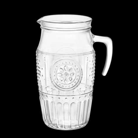 Romantic - Carafe - 49123Q833 Glass Water Jug, Homemade Juice, Drink Pitcher, Casual Entertaining, Bormioli Rocco, Glass Carafe, Serving Drinks, Glassware Collection, Glass Pitchers