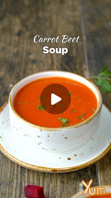 Yum on Instagram: "Carrot Beet Soup #reels #homemade #soup #tasty" Carrot Beet Soup, Beetroot Soup Recipe, Carrot And Butter Bean Soup, Beet And Carrot Soup, Golden Beet Soup, Soup Maker Carrot Soup, Carrot Cardamom Soup, Beetroot Soup, Beetroot Recipes