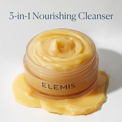 Elemis Cleansing Balm, Green Fig, Elemis Pro Collagen, Cleansing Balm, Daily Moisturizer, Deep Cleansing, Facial Cleanser, 3 In 1, Makeup Remover