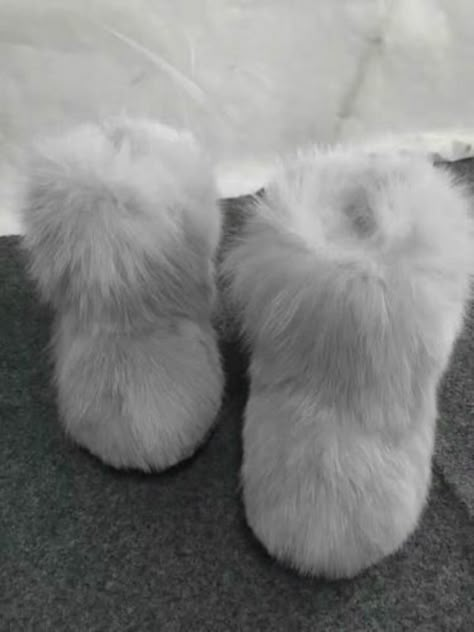 Fuzzy Y2k Boots, Fluffy Boots Y2k, Fluffy Shoes Outfit, Werewolf Family, White Fur Boots, Fluffy Boots, Y2k Boots, Fluffy Shoes, Fuzzy Boots