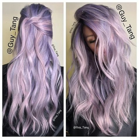 Pastel Hair Color Ideas Pastel Purple Hair, Dark Purple Hair, Scene Girl, Brunette Balayage, Hair Color Pastel, Lavender Hair, Super Hair, Pastel Hair, Dye My Hair