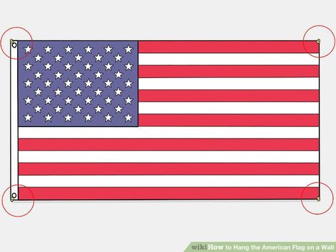 How To Hang A Flag On Wall, Flag Hanging Ideas Wall Decor, Hanging Flags On Wall Room Decor, Hang Flag On Wall, Flag Hanging Ideas, American Flag On Wall, Flags On Wall, Flag On House, Flag On Wall