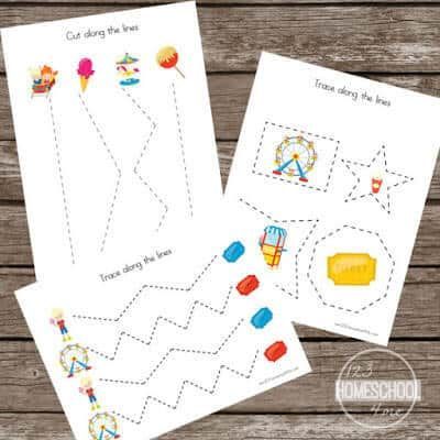 Carnival themed preschool worksheets Carnival Worksheets Preschool, Carnival Preschool Theme, Carnival Preschool, Aba Classroom, Preschool Circus, June Ideas, Roller Coaster Theme, Circus Activities, Carnival Vintage