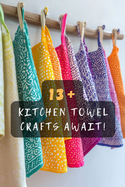 Unleash your creativity with kitchen towels! Click to explore 13 craft ideas that transform ordinary towels into magical decor. ✂️🧵 #KitchenTowelCrafts #DIYProjects #HomeCrafts #CreativeDecor #TowelTransformations Towel Diy Ideas, Kitchen Towel Crafts, Tea Towel Crafts Projects, Dish Towels Diy, Tea Towels Crafts, Kitchen Towels Diy, Kitchen Cleaning Checklist, Dish Towel Crafts, Kitchen Towels Crafts