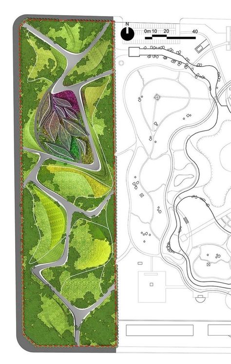 Campus Landscape Design, Landscape Rendering, Landscape Plane, Campus Landscape, Landscape Architecture Plan, Urban Design Graphics, Landscape Design Drawings, Landscape Architecture Drawing, Urban Design Plan