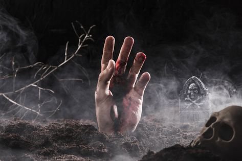 Hand sticking out of ground in fog Free ... | Free Photo #Freepik #freephoto #background #halloween #hand #light Hand Sticking Out Of Ground, Hand Coming Out Of Ground, Ground Fog, Background Halloween, Zombie Hand, Science Fair, Art References, Stick It Out, Free Photo