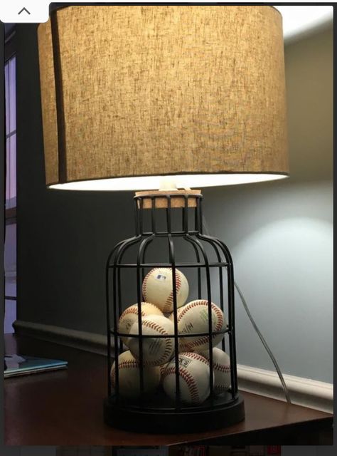 Baseball Bedroom Decor, Baseball Lamp, Baseball Themed Bedroom, Themed Bedroom Ideas, Baseball Nursery, Baseball Bedroom, Sports Bedroom, Sport Bedroom, Baseball Room