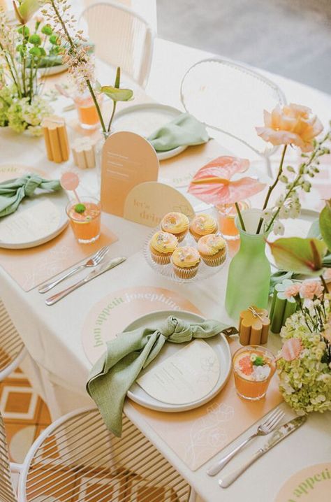 Bridal Shower Inspo, Spring Bridal Shower, Bridal Shower Brunch, Bridal Brunch, Pastel Wedding, Bridal Shower Theme, Floral Bridal, Deco Table, Kitchen Tea