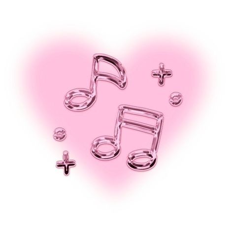 Widget Symbols, Pink Music Icon, Music Emoji, Pastel Pink Icons:), Kawaii App, Emoji Stickers Iphone, Mobile App Icon, Pink Music, Keyword Elements Canva