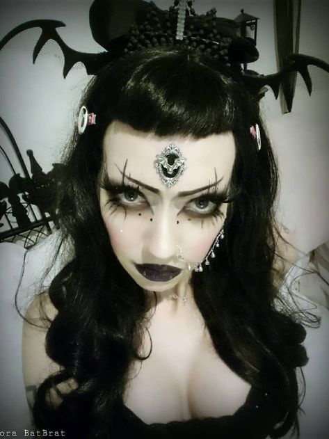 Model: † Adora BatBrat † (@adora_batbrat) #goth #Adoraswirls #AdoraBlack #gothgirl #gothmodel Adora Batbrat, Goth Model, School Makeup, Day Makeup, Pretty Makeup, These Girls, Edgy Fashion, New Year's, Girl Hairstyles