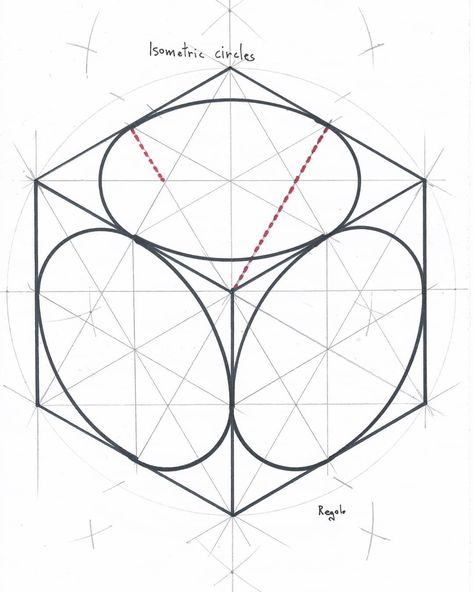 Isometric Circle Drawing, Isometric Circle, Ellipse Shape, All Anime Characters, Circle Drawing, Jewelry Drawing, Math Art, December 17, Human Condition