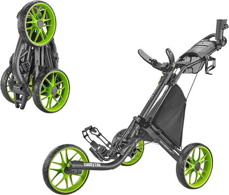 Patented one-click button folds the cart in 2 simple steps to compact sized.5 inch w x 14.4 inch L x 28.4 inch H) Strong aluminum frame, weighs less than 18.5 lbs Easy to use foot brake, 31 inch wide body design for easy push. Three 11.5 x 2.6 inch EVA maintenance-free wheels provides perfect balance and traction on all types of Terrain Patented basket with cooler build in, mesh net on the handle, umbrella/cell phone/GPS holder and storage rack included 2023 Christmas Gifts, Golf Push Cart, Golf Carts For Sale, Push Cart, Golf Trolley, Folding Trolley, Pull Cart, 3rd Wheel, 2023 Christmas