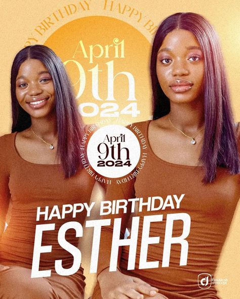 Happy Birthday, Esther! 🎉 Wishing you a day filled with joy, laughter, and all the happiness in the world. May this year bring you endless smiles and unforgettable moments. Enjoy your special day to the fullest 🎊💃🎉 @real_ababoy @_mastershot @ui.johnson @bolanle_banwo @_charles_visuals @sgz_shegz @shegz #birthdaydesigns #graphics #graphicdesigner #postoftheday #explorepage Enjoy Your Special Day, Special Day, This Year, Happy Birthday, Graphic Design, Bring It On, In This Moment, Birthday, The World