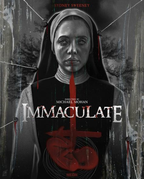 THE IMMACULATE (2024) poster design by Laz Marquez Horror Poster Design, Horror Poster, 2024 Poster, Best Horror Movies, Horror Posters, Horror Movie Posters, Best Horrors, Good Movies To Watch, About Time Movie