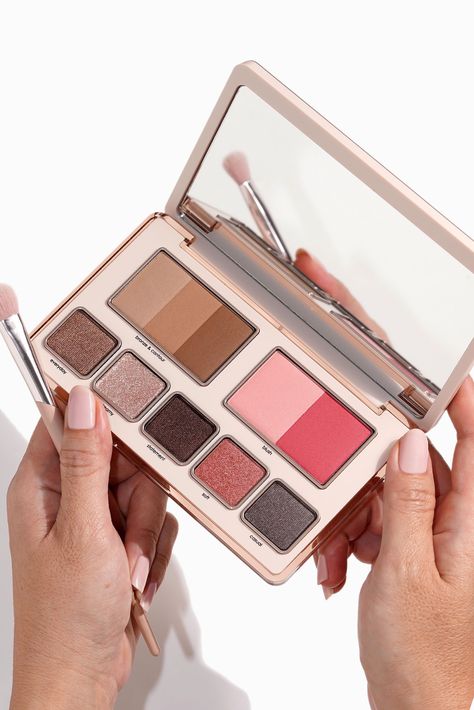 Natasha Denona Hy-per Natural Face Palette - The Beauty Look Book Tubing Mascara, Lip Color Makeup, Gel Powder, Rose Lipstick, Olive And June, Face Palette, Natasha Denona, For Eyes, Natural Face