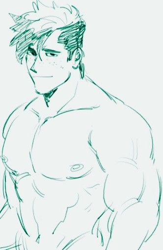 Himbo Reference Drawing, Buff Base Drawing, How To Draw Buff Guys, Buff Anime Guy Reference, Buff Male Drawing Reference, Buff Guy Reference, Buff Male Body Reference Drawing, Big Men Drawing Reference, Himbo Drawing