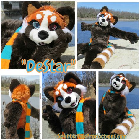 Red Panda Fursuit, Panda Fursona, Fursuit Ideas, Fur Suit, Fur Suits, Doodle Ideas, Red Panda, Really Cool Stuff, Doodles