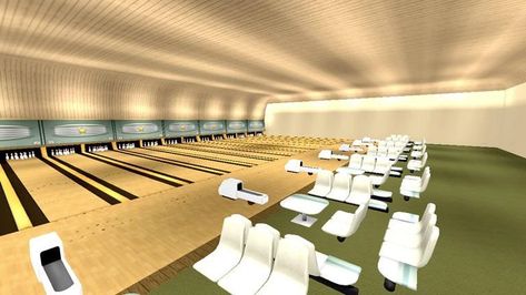 Wii Bowling, Space Aesthetics, Wii Party, Wii Sports Resort, Minecraft Interior, Wii Sports, Minecraft Interior Design, Y2k Background, School Hallways