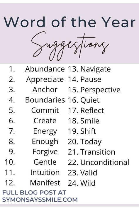 What is a word of the year, and why do you need one? Plus suggestions for your Word of the Year, and my Word for 2022! Words For 2023, Word Of The Year 2023, Word For 2023, Word Of The Year Ideas, Measurable Goals, Word Of The Year, Feeling Discouraged, Your Word, One Plus