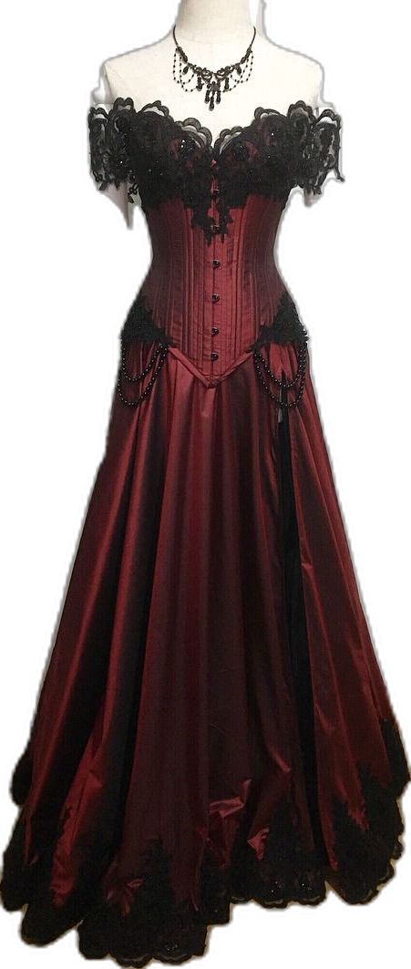 Red Victorian Dress, Alternative Wedding Gown, Victorian Princess, Gothic Prom Dress, Gothic Victorian Dresses, Victorian Gothic Style, Red Gothic, Goth Wedding, Goth Style