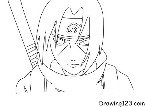 Anime Drawing Tutorials - How to draw Anime step by step Itachi Drawing, Anime Step By Step, Naruto Coloring Pages, Naruto Coloring, How To Draw Anime, Uchiha Itachi, Draw Anime, Anime Drawing, Learn How To Draw