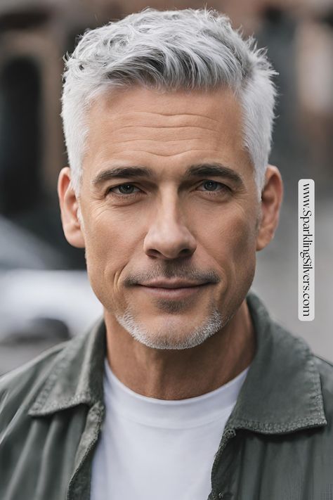 hairstyle men curly Mens Hair Over 50, Older Men’s Hairstyles Short, Blowout Fringe With Mid Taper Men, Silver Fox Hairstyles Men, Silver Foxes Men Aging Gracefully, Grey Hair Male, Older Men Haircuts Over 50, Short Gray Hair Over 50, Men White Hair