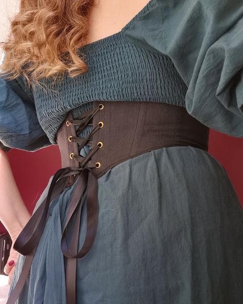 The Bryce Corset Belt Sewing Pattern is out now! Thank you so much for your support 🌙 If you're not able to purchase, hearting my Etsy listing makes a big difference ♥ How To Sew A Corset Belt, Fitted Overbust Corset Belt For Larp, Fitted Fantasy Corset Belt For Larp, Corset Belt Sewing Pattern, Fantasy Underbust Corset Belt For Larp, Corset Belt Pattern, Corset Belt Outfit, Belt Sewing Pattern, Ren Fair