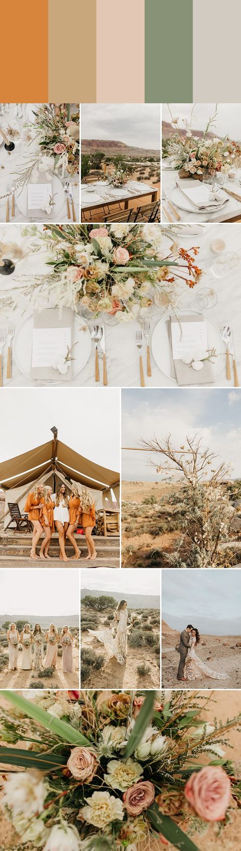 This romantic southwestern-inspired desert wedding features sandy + pink colors | Image by Tews Visual Salmon Pink Wedding, Color Palette Desert, Desert Themed Wedding, Destination Wedding Colors, September Wedding Colors, Wedding Brainstorming, Desert Weddings, Wedding Color Palette Ideas, Southwestern Wedding