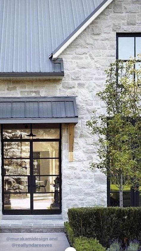 Exterior Updates, Stone Exterior Houses, Exterior Wall Tiles, Home Exterior Makeover, Brick Texture, House Exterior Colors, Exterior Paint Colors For House, Exterior Makeover, Black Door