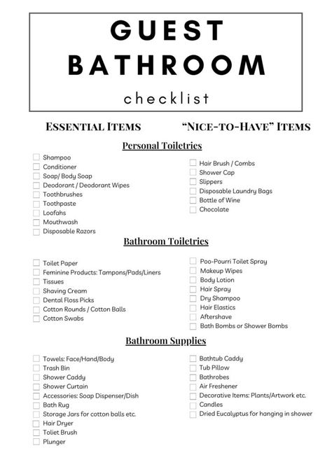 guest bathroom toiletries ideas Guest Bathroom Toiletries, Toiletries Checklist, Bathroom Essentials List, Bathroom Essentials Checklist, Bathroom Checklist, Guest Bathroom Essentials, Bathroom Toiletries, Dental Floss Picks, Bathtub Caddy