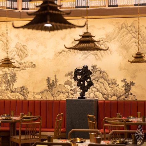 - Designers.org Mongolian Restaurant Design, Chinese Resto Interior Design, Traditional Chinese Restaurant Interior, Hotpot Restaurant Interior Design, Chinese Inspired Interior Design, Chinese Bar Design, Japanese Restaurant Aesthetic, Chinese Interior Design Modern, Chinese Cafe Design