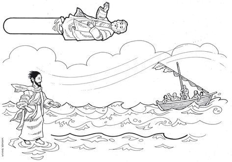 Peter Walks On Water Coloring Page, Peter Walked On Water Craft, Peter Walk On Water Craft, Jesus Walked On Water Craft Kids, Peter Walking On Water Craft, Peter Walks On Water Craft, Jesus Walks On Water Activity, Jesus Walks On Water Craft, Peter Walks On Water