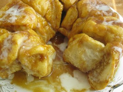 Monkey Bread - Life In The Lofthouse Overnight Monkey Bread, Rhodes Dinner Rolls, Life In The Lofthouse, Monkey Brains, Cinnamon Roll Monkey Bread, Frozen Dinner Rolls, Brunch Dishes, What's For Breakfast, Pudding Desserts