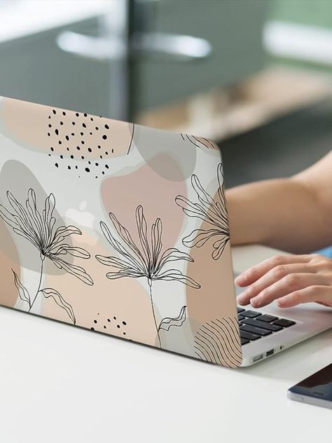 neutral, floral, biege, pink laptop Hard Case & Keyboard Cover, Aesthetic Flower Laptop Hard Case, Digital Accessories, Cover Aesthetic, Pink Laptop, Macbook Pro 13 Inch, Aesthetic Flower, Keyboard Cover, Macbook Case, Macbook Pro