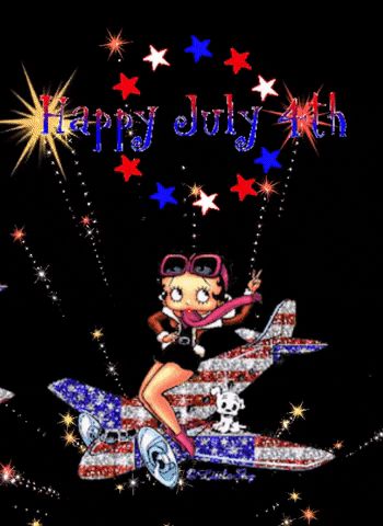 Happy 4th Of July Betty Boop, 4th Of July Gifs, Independence Day Gif, Happy July 4th Images, Biker Betty Boop, Betty Boop Posters, Happy July 4th, Independence Day Card, Fireworks Gif