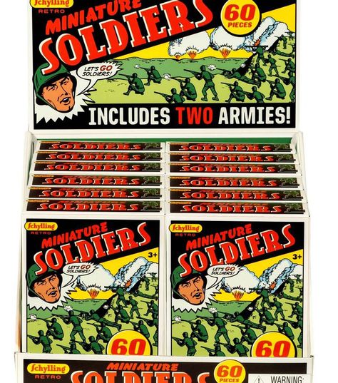 60pk Retro Mini Soldiers | JOANN Plastic Toy Soldiers, Toy Soldiers, Joanns Fabric And Crafts, Classic Toys, Memory Lane, Craft Stores, Green And Brown, Soldier, Kids Toys