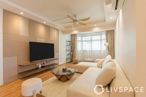 Living Hall Lighting Ideas, Living Room Lighting Ceiling Small Spaces, Recessed Lighting Ideas Living Room, Low Ceiling Living Room, Recessed Lighting Living Room, Condominium Interior Design, Condominium Interior, Tv Feature Wall, Pop Design For Hall