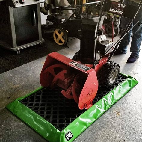 Raised Snow Blower Mat - Holds 14 Gallons of Melted Snow Snow Blower Storage, Snow Melting Mats, Snow Melting, Snow Blower, How To Make Snow, Hold On