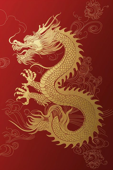 Midjourney Feed New Year Poster, Chinese New Year Poster, New Year Design, Chinese Theme, Chinese New Year Dragon, Chinese Posters, Year Poster, Chinese New Year Design, Dragon Chinese