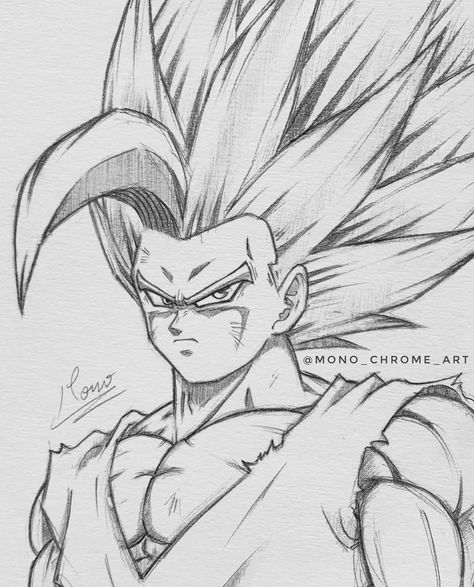 Drawings With Charcoal, Gohan Beast, Dbz Drawings, Dragon Ball Z Iphone Wallpaper, Goku Drawing, Manga Coloring Book, Naruto Sketch Drawing, Dragon Ball Painting, Naruto Sketch