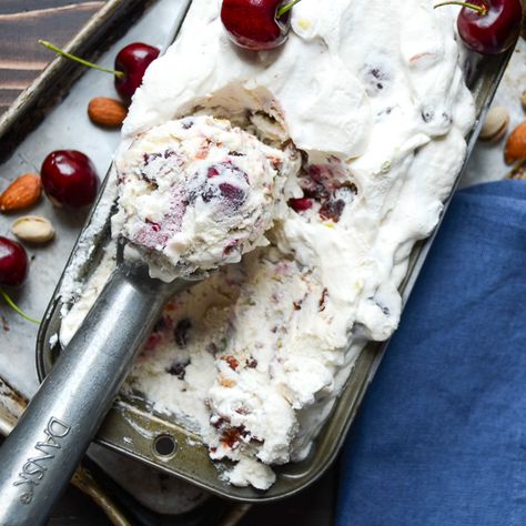 Goat Cheese Ice Cream, Cherry Garcia, Roasted Strawberry, Cheese Ice Cream, Cherry Ice Cream, Ice Cream Mix, Roasted Strawberries, Roasted Cherry, Ice Cream At Home