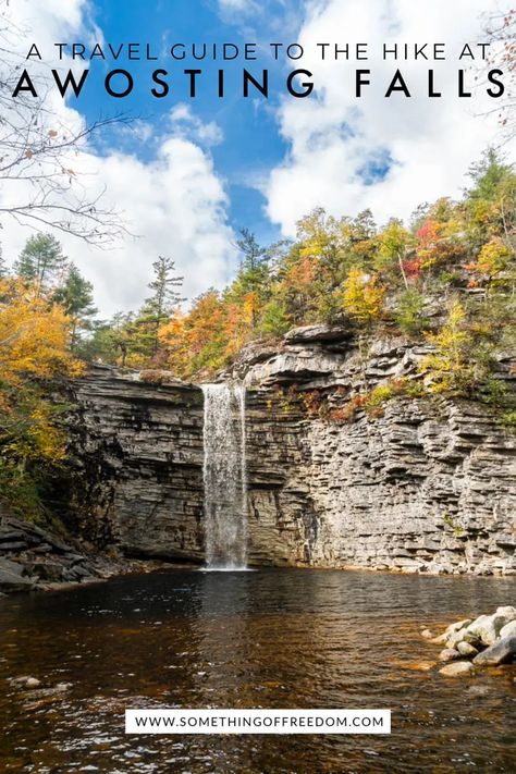 Awosting Falls Trail in Minnewaska State Park, New York - Something of Freedom Colorado National Parks, Family Vacations, Walking Trails, The Walk, Beautiful Waterfalls, Cool Landscapes, Usa Travel, Beautiful Places To Visit, Weekend Getaways