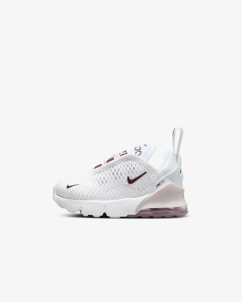 Nike Air Max 270 Baby/Toddler Shoe. Nike.com Nike Baby Shoes, Toddler Nike Shoes, Nike 270, Baby Nike, Toddler Nikes, Baby Swag, Shoe Nike, Nike Air Max 270, Air Max 270