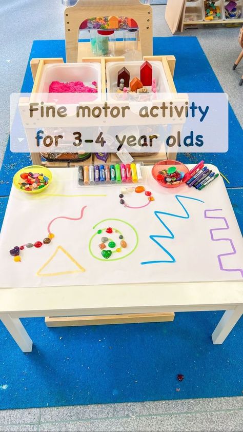 Fine Motor Activity for 3-4 Year Olds A quick and simple fine motor activity created using @littlebrianpaintsticks, gems from my lovely friend @love_teach_play and on our grow with me table from @great_little_trading_co. The activity compliments the following areas of learning in the Early Years Foundation Stage (EYFS)⁣⁣⁣ ⁣⁣⁣ Fine Motor Skills ⁣⁣⁣ ⁣⁣⁣⁣⁣⁣ #eyfs #eyfsteacher #eyfsactivities #eyfsideas #eyfsinspiration #eyfsactivity #finemotor #kidscrafts #playathometoday #createmakeandplay #lea Early Years Foundation Stage, Fine Motor Activity, Eyfs Activities, Elementary Learning, My Lovely Friend, Fine Motor Skills Activities, Motor Skills Activities, Diy Activities, Fine Motor Activities