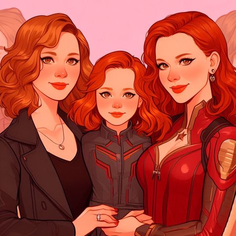 Natasha Romanoff And Lila Barton, Loki And Natasha Fanart, Wanda Natasha Fanart, Wanda And Natasha Fanart, Natasha Romanoff Daughter, Natasha X Wanda, Marvel Lesbian, Natasha Romanoff And Wanda Maximoff, Wanda X Natasha