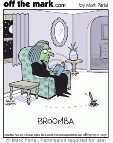 Home & Garden Cartoon #2021-10-02 Halloween Humor Hilarious, Mark Parisi, Off The Mark, Halloween Humor, Funny Today, Alcohol Humor, Humor Hilarious, Happy October, Witch Broom