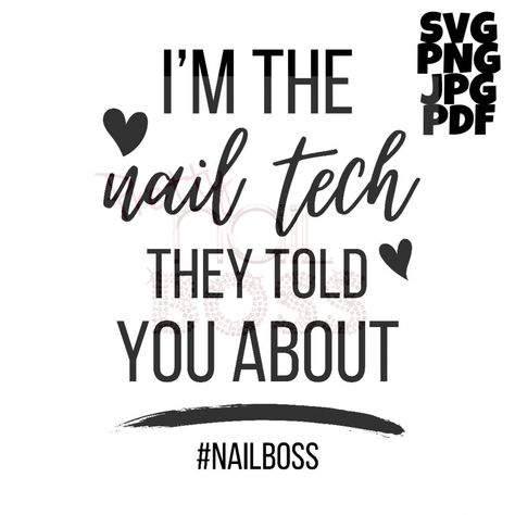 Nail Shirts Design, Nail Tech Tshirts, Nail Tech Apron Ideas, Nail Tech Tumbler Ideas, Nail Tech Merch, Nail Tech Captions For Instagram, Nailtech Quotes, Nail Tech Posts, Nail Tech Tattoo Ideas