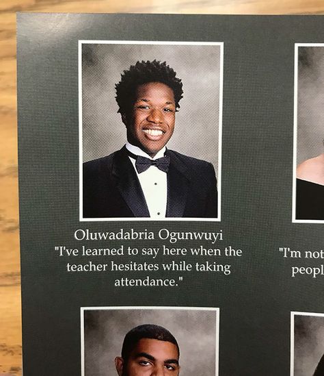 I've Learned To Say Here When The Teacher Hesitates While Taking Attendance Best Yearbook Quotes, Senior Yearbook Quotes, Doug Funnie, Funny Yearbook Quotes, Funny Yearbook, Senior Quotes Funny, School Yearbooks, Yearbook Quotes, Original Quotes